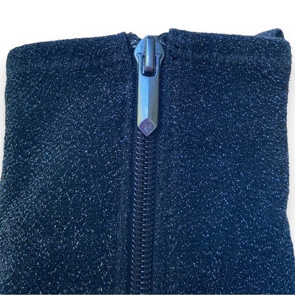 SAM Edelman Olson Black Sparkle Pointed Toe Stretch Heeled Booties | Size 9 - Picture 13 of 16